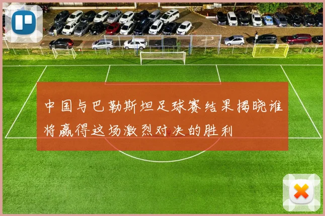 中国与巴勒斯坦足球赛结果揭晓谁将赢得这场激烈对决的胜利